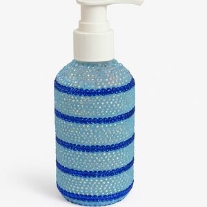 HANDMADE Blue BEDAZZLED Soap Dispenser
